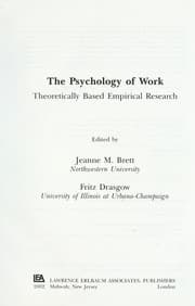 Tapa de The psychology of work