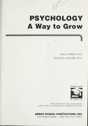 Tapa de Psychology : a way to grow