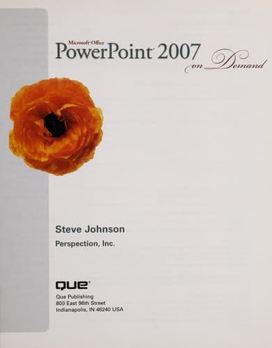 Tapa de Microsoft Office PowerPoint 2007 on demand