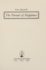 Tapa de The pursuit of happiness