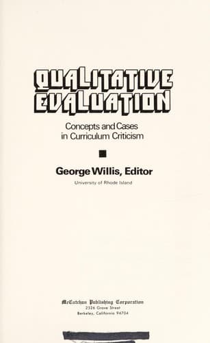 Tapa de Qualitative evaluation