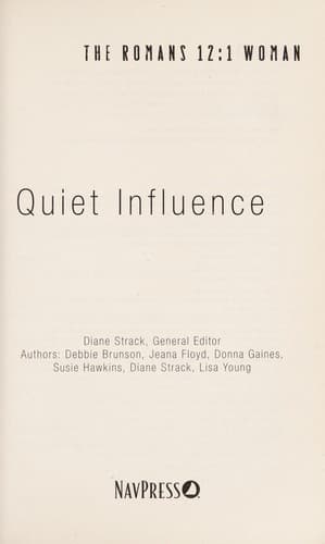 Tapa de Quiet influence
