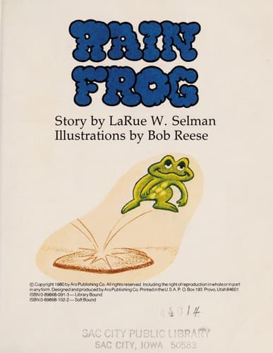 Tapa de Rain frog