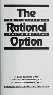 Tapa de The rational option for a national health program