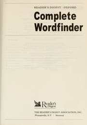Tapa de Reader's Digest Oxford complete wordfinder