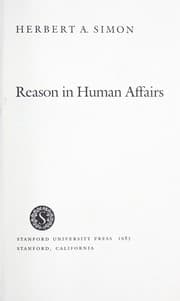 Tapa de Reason in human affairs