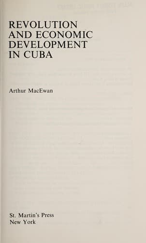 Tapa de Revolution and economic development in Cuba