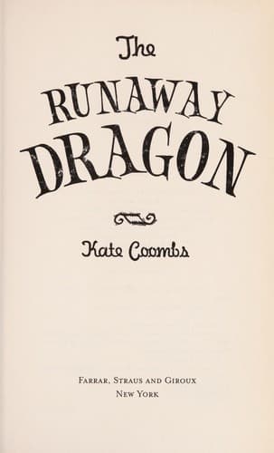 Tapa de The runaway dragon