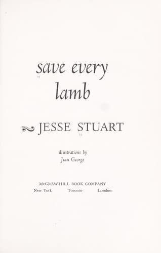 Tapa de Save every lamb