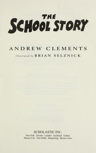 Tapa de The school story