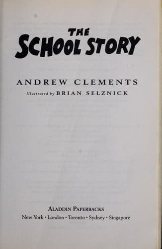 Tapa de The school story