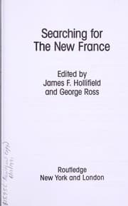 Tapa de Searching for the new France