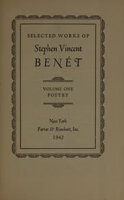 Tapa de Selected works of Stephen Vincent Benét