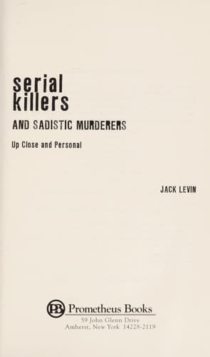 Tapa de Serial killers and sadistic murderers