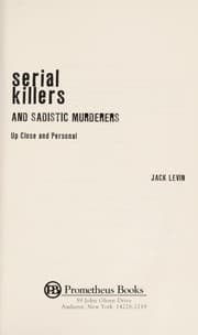 Tapa de Serial killers and sadistic murderers