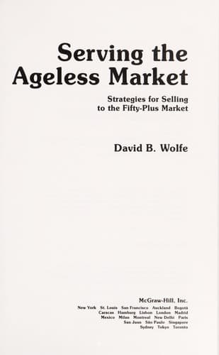 Tapa de Serving the ageless market