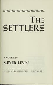 Tapa de The settlers, a novel