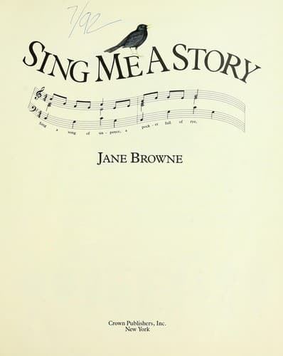 Tapa de Sing me a story