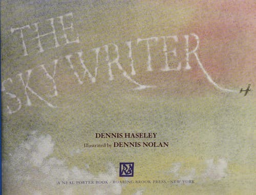 Tapa de The sky writer