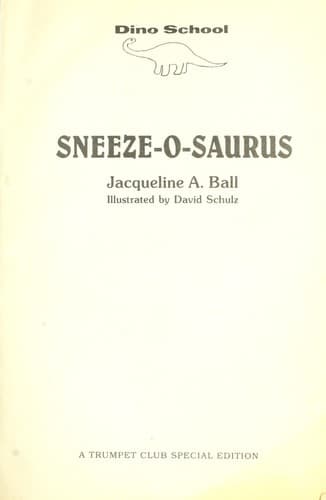 Tapa de Sneeze-o-saurus