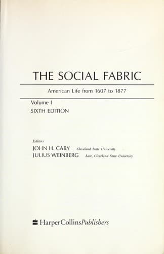 Tapa de The Social fabric