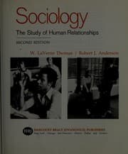 Tapa de Sociology, the study of human relationships