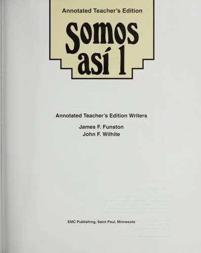 Tapa de Somos así