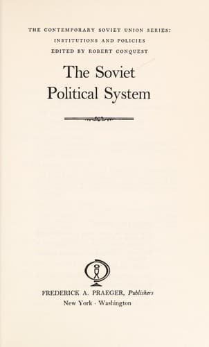 Tapa de The Soviet political system