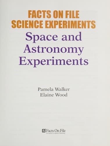 Tapa de Space and astronomy experiments