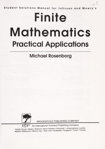 Tapa de Ssm T/A Finite Mathematics
