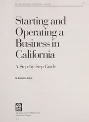 Tapa de Starting and Operating a Business in California