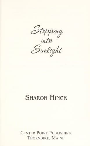 Tapa de Stepping into sunlight
