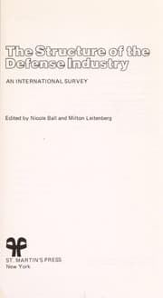Tapa de The Structure of the defense industry