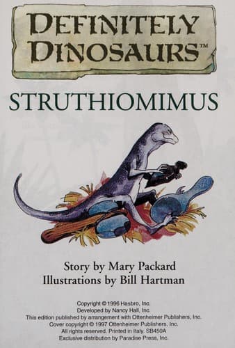 Tapa de Struthiomimus