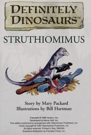 Tapa de Struthiomimus