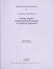 Tapa de College algebra