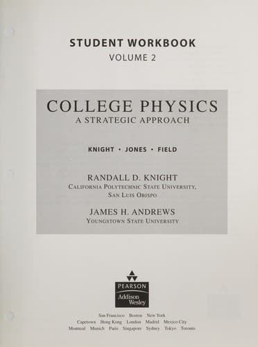 Tapa de Student workbook [for] College physics