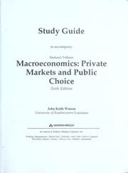Tapa de Study guide to accompany Ekelund/Tollison Macroeconomics: private markets and public choice, 6th ed., [by] Robert B. Ekelund, Jr. and Robert D. Tollison