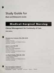 Tapa de Study guide for Black and Matassarin-Jacobs Medical-surgical nursing