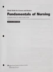 Tapa de Study guide for Craven and Hirnle's fundamentals of nursing