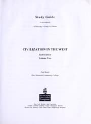 Tapa de Study Guide to accompany Civilization in the West, Vol. 2