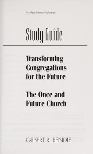 Tapa de Study Guide: Transforming Congregations for the Future