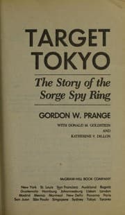 Tapa de Target Tokyo : the story of the Sorge spy ring