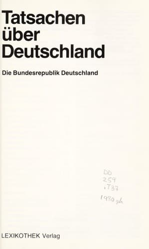 Tapa de Tatsachen über Deutschland