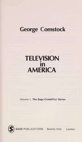 Tapa de Television in America