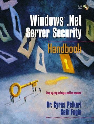 Tapa de Windows .NET server security handbook