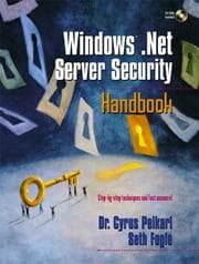 Tapa de Windows .NET server security handbook