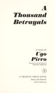 Tapa de A thousand betrayals