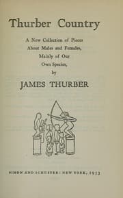 Tapa de Thurber country; a new collection of pieces about males and females, mainly of our own species