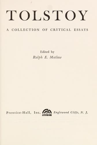 Tapa de Tolstoy